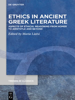 cover image of Ethics in Ancient Greek Literature